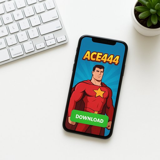 ACE444 download hero on smartphone